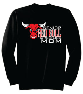 Red Bull Senior Fan Black Crew Neck Sweatshirt (Picture is sample Mom option)
