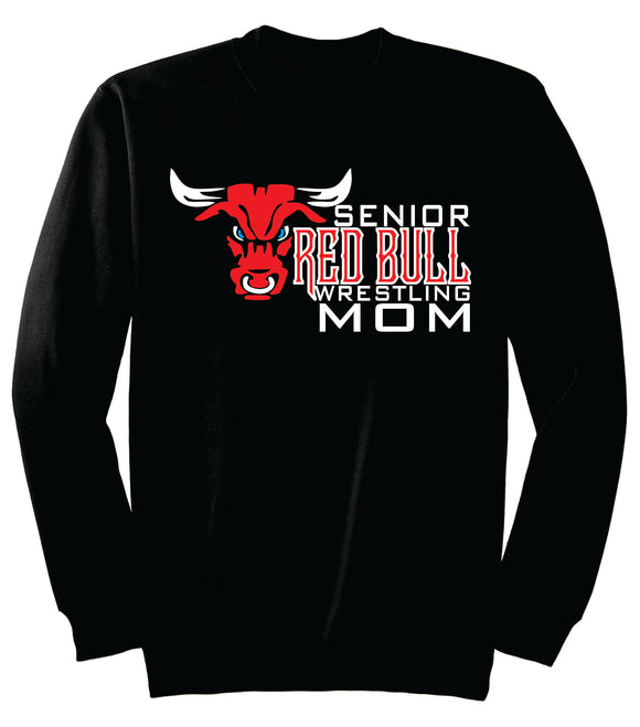 Red Bull Senior Fan Black Crew Neck Sweatshirt (Picture is sample Mom option)