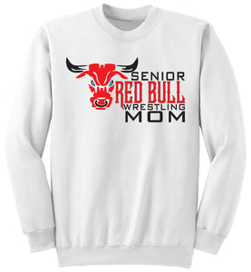 Red Bull Senior Fan White Crew Neck Sweatshirt (Picture is sample Mom option)